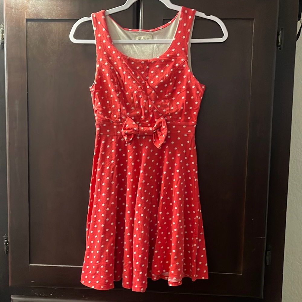 Montesu red with white polka dots size s